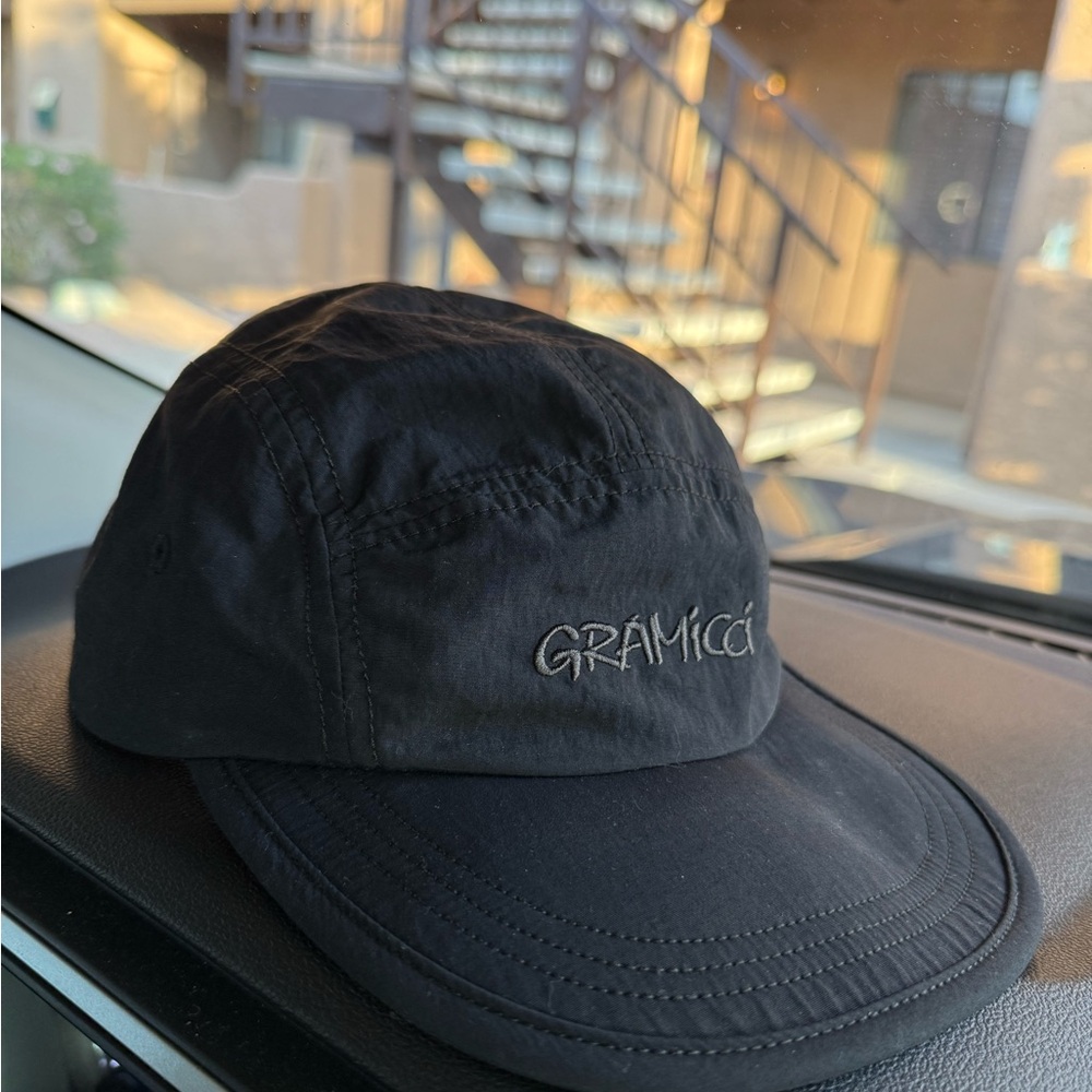 Black Minimalist Baseball Hat with Tonal Embroidery